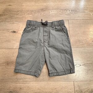 Carters Boys‎ Gray Twill Pull On Shorts Elastic Waist Casual Size 7